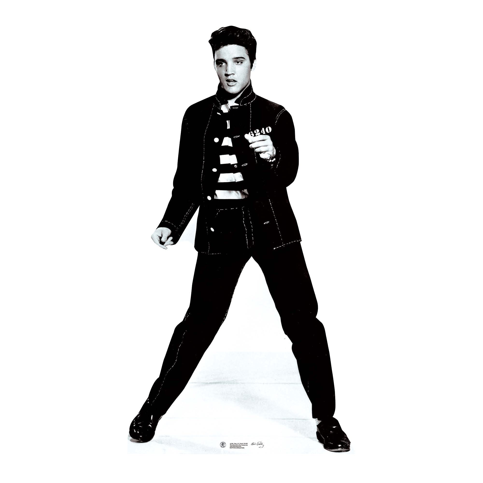 Star Cutouts SC574 Elvis Jailhouse Rocks Lifesize Cardboard Cut Out