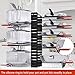Pot Rack Organizer, 3 DIY Methods, Height and Position are Adjustable 8+ Pots Holder, Black Metal Kitchen Cabinet Pantry Pot Lid Holder