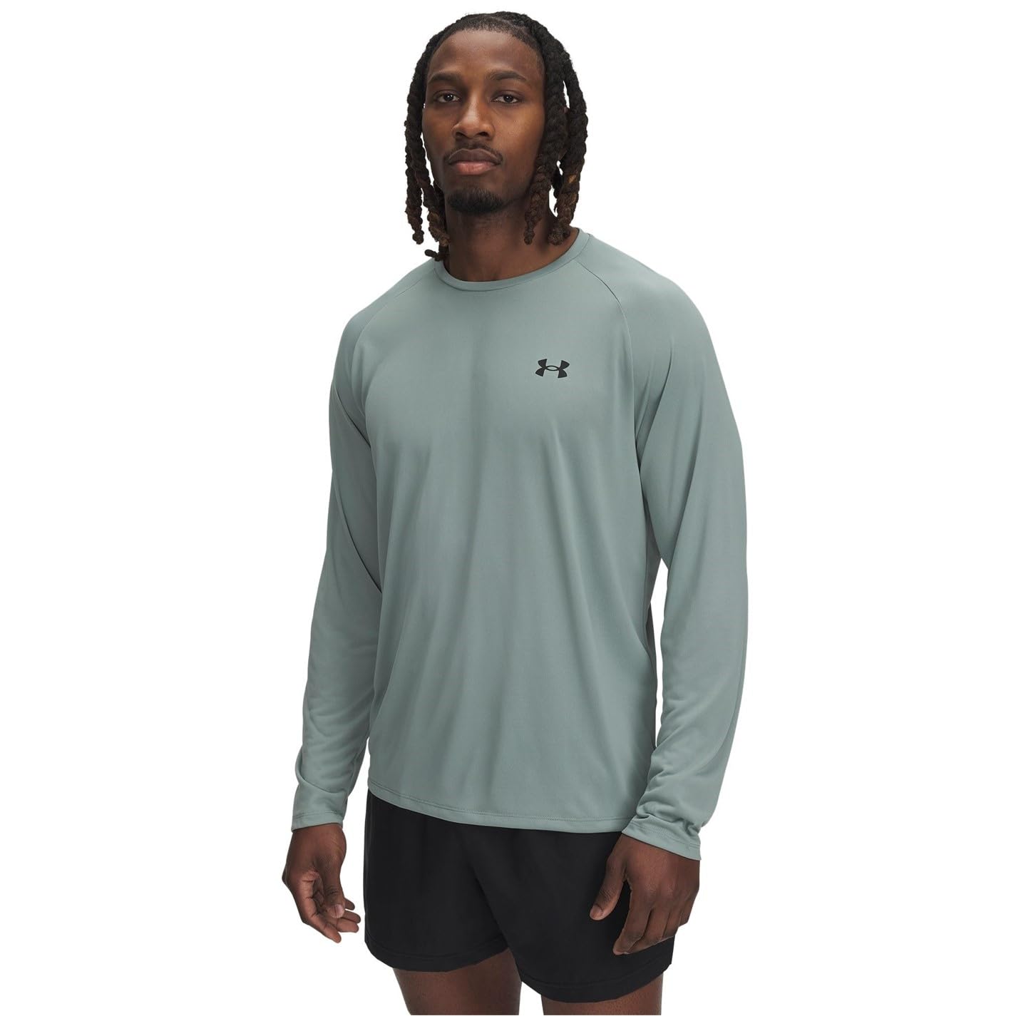 Under Armour Men's Tech 2.0 Long-Sleeve T-Shirt, (348) Silica Green / / Black, 3X-Large Image