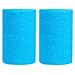 BBOLIVE 4' Inch Wrist Sweatband in 28 Different Neon Colors - Athletic Cotton Terry Cloth - Great for All Outdoor Activity(1 Pair) (Sky Blue)