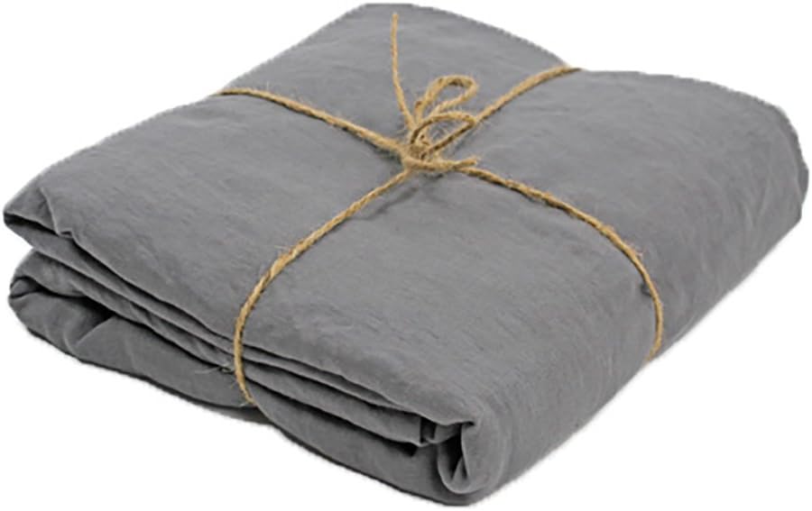 Linenshed - AUS King Single Soft Stonewashed Linen Duvet Cover Lead Gray
