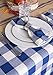 DII Buffalo Check Collection, Classic Farmhouse Cloth Napkin Set, 20x20, Navy & Cream, 6 Piece