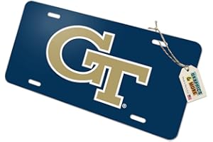 GRAPHICS & MORE Georgia Tech Primary Logo Novelty Metal Vanity Tag License Plate