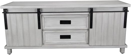 Amazon Com Cheung S Low Console Table With Sliding Doors And 2