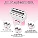 Aiyab Women's Electric Shaver 3 in 1 Rechargeable Ladies Hair Removal for Legs,Arm,Bikini line-Pink