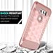 LG V30 Case, LG V35 ThinQ Case, LG V30 Plus Case OTOONE [Geometric Serise] Slim Dual Layer Heavy Duty Scratch Resistant Defender Protective Silicone Armor Case Cover for LG V30+ 2017 (Rose Gold)
