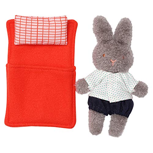 Manhattan Toy Little Nook Berry Bunny Stuffed Animal with Removable Clothing, Sleeping Bag