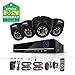 FREDI 4CH Security Camera System Full 960H DVR with 4X 800TVL Superior Night Vision IR Cut LEDs Indoor CCTV Camera (P2P Technology/E-Cloud Service,Without Hard Drive)