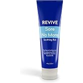 Sore No More Soothing Rub by Revive Essential Oils - 4 oz Cream with Essential Oils and Menthol for Soothing and Cooling - Massage, Aromatherapy, Plant Based