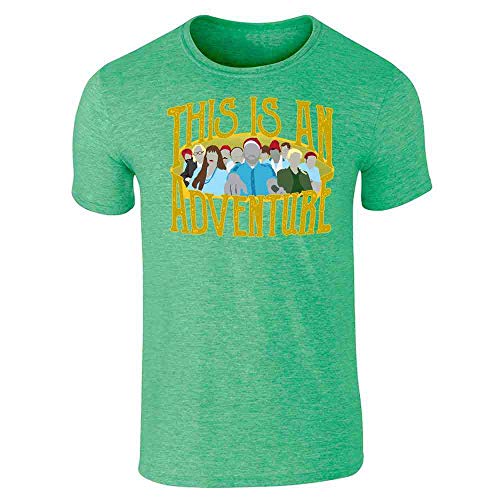 Retro Adventure Group Illustrat Graphic Tee T-Shirt For Men SSTee | Green L at Amazon
