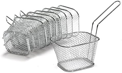 8Pcs Stainless Steel French Fry Basket (Fry basket, 8)