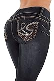 Style SF85098MS - Plus Size High Waist, Butt Lifting, Skinny Leg Jeans