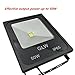 GLW Super Bright 50W Flood Light,Outdoor IP65 Waterproof Security Light,300W Halogen Bulb Equivalent with US 3-Plug,3000K,4500lm,110V Warm White Wall Light