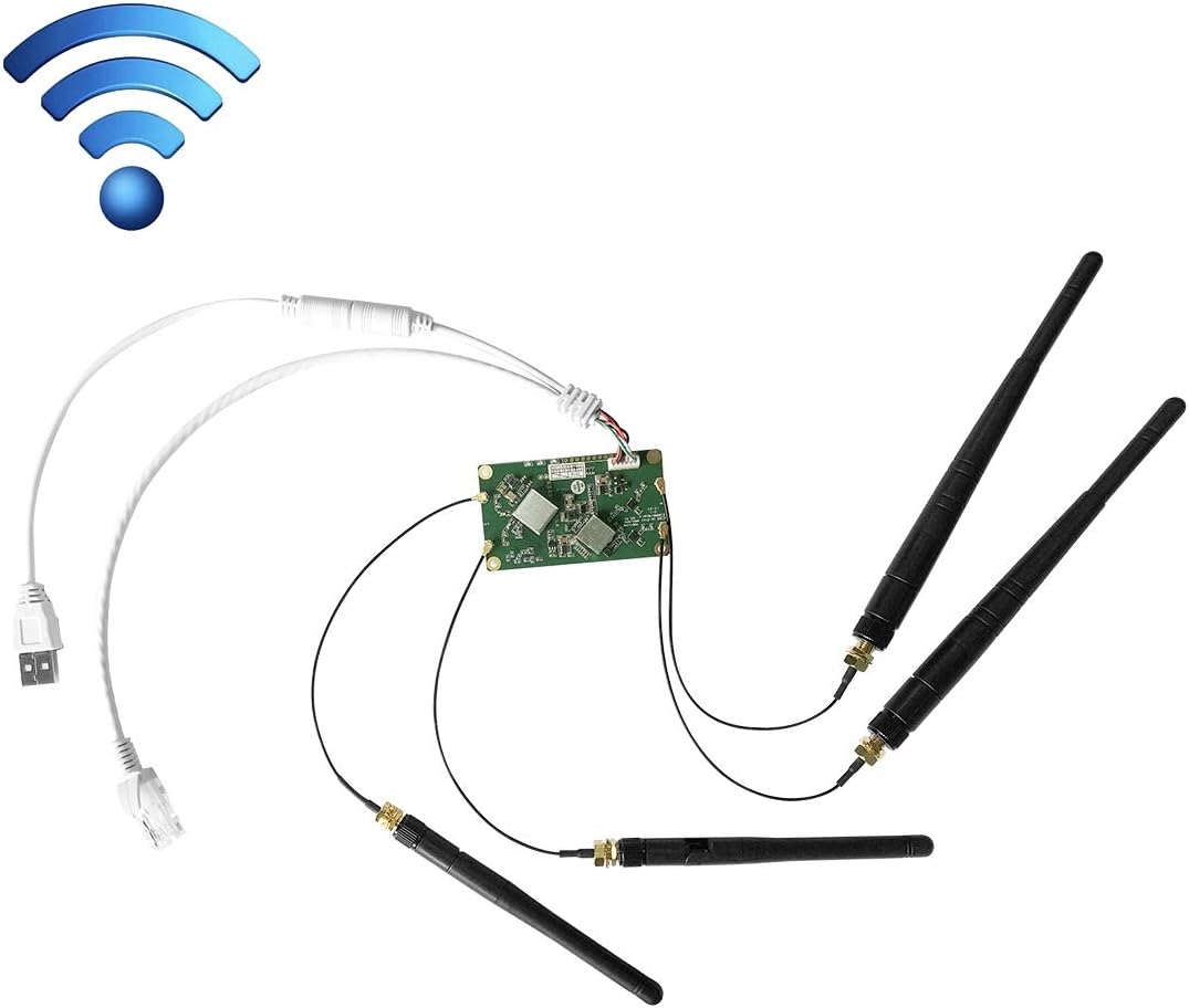 VM5G 1200Mbps 2.4GHz & 5GHz Dual Band WiFi Module with 4 Antennas, Support IP Layer / MAC Layer Transparent Transmission, Applied to Repeater /Bridge & AP & Remote Video Transmission Premium Material