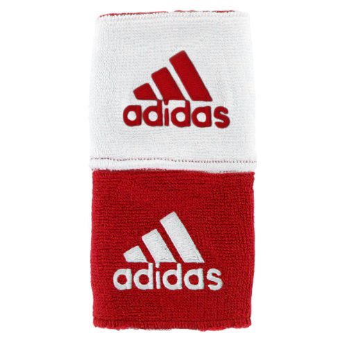 adidas Interval Reversible Wristband, University Red/White / White/University Red, One Size Fits All