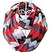 Tapp C. Multicolor Fashion Chevron Infinity Scarf - Red