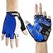 ZOOKKI Cycling Gloves Mountain Bike Gloves Road Racing Bicycle Gloves Light Silicone Gel Pad Riding Gloves Half Finger Biking Gloves Men/Women Work Gloves