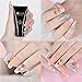 UR SUGAR 30ml Poly Quick Gel Nail Extension Builder UV Gel Lasting Finger Transparent Crystal Jelly Professional French Design Requires UV Lamp for Poly Manicure 3Pcs Starter Set