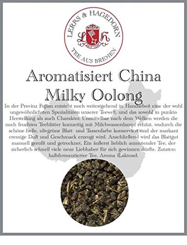 Lerbs & Hagedorn, Halbfermentierter Tee aromatisiert China Milky Oolong | Chremiger Geschmack 1kg (ca. 81 Liter) Hell…