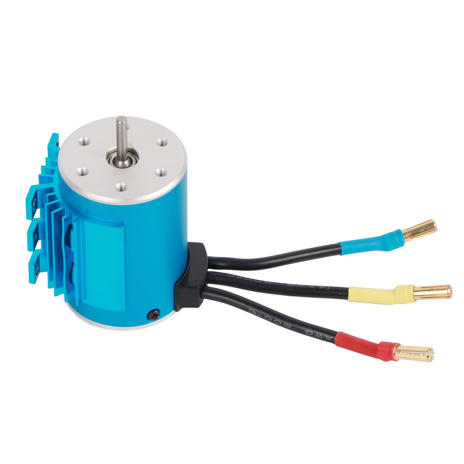 VGEBY RC Boat Motor, 3650 5900KV 4 Poles 12 Slots RC Car Brushless Motor for 1/10 1/16 1/18 RC Car Boat Accessory