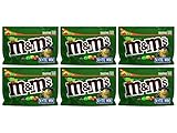 M&M's (Pack of 6) Chocolate Candy Flavor Vote Mexican Jalapeno Peanut Sharing Size, 9.6 Ounce Bag