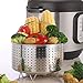 Aozita Steamer Basket for Instant Pot Accessories 3 Qt Only- Stainless Steel Steam Insert with Premium Handle for 3 Quart Pressure Cookers - Vegetables, Eggs, Meats, etc