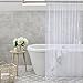 Amazer Plastic Shower Curtain Liner with Magnets, 72x72 Clear Shower Liner PEVA Waterproof Inside Shower Curtains Liner for Bathroom with Rustproof Grommet