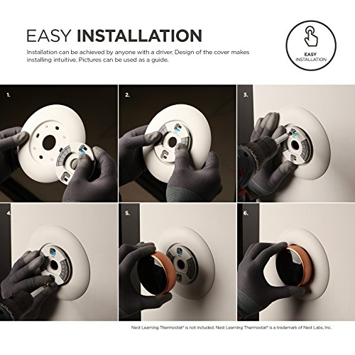 elago Wall Plate Cover Designed for Google Nest Learning Thermostat
