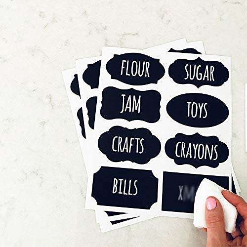 image for CapsA 12 x 96 PCS Chalkboard Labels Reusable Chalkboard Stickers for L