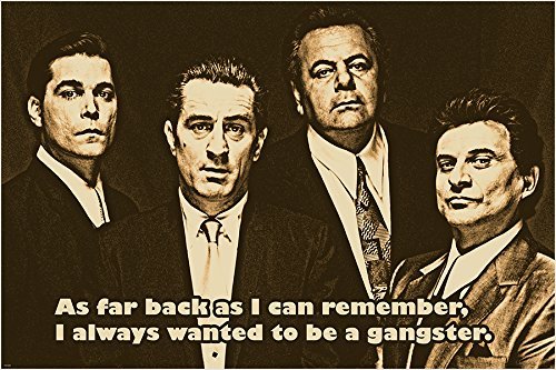 Amazonde Goodfellas Film Zitat Poster Robert De Niro Ray Liotta
