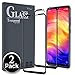 Ferilinso Screen Protector for Xiaomi Redmi Note 7/ Redmi Note 7 Pro, [2 Pack] [Full Glue][Full Cover] Tempered Glass Case Friendly Protective Film (Black)