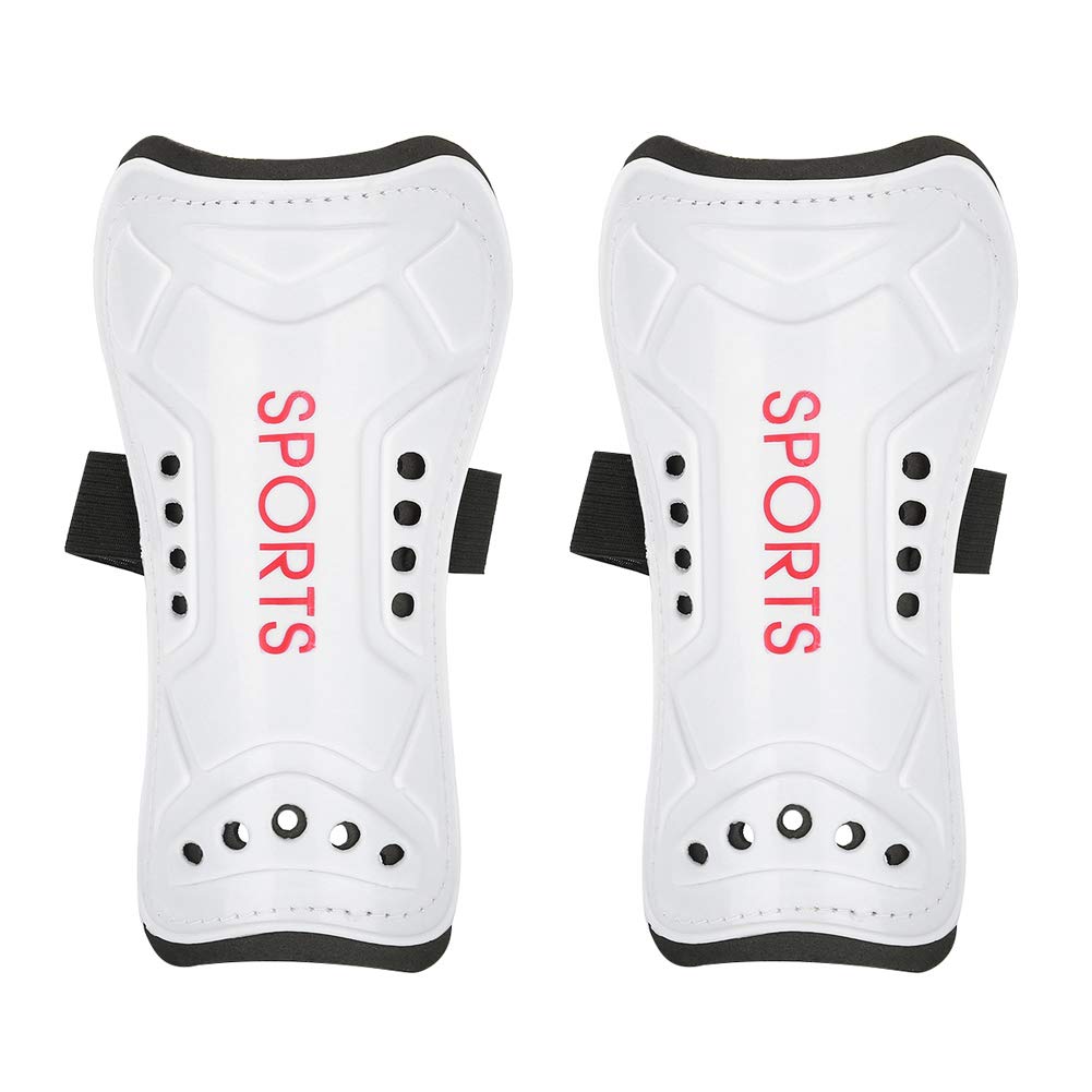 Kids Soccer Shin Guards, Soccer Shin Guards Kids 4-6Byears Old Kids Football Shin Kick Pads One Pair of Instep Pad Child Boxing Pickups Leg Guards Sport Safety Protector Adjustable Strap(White)