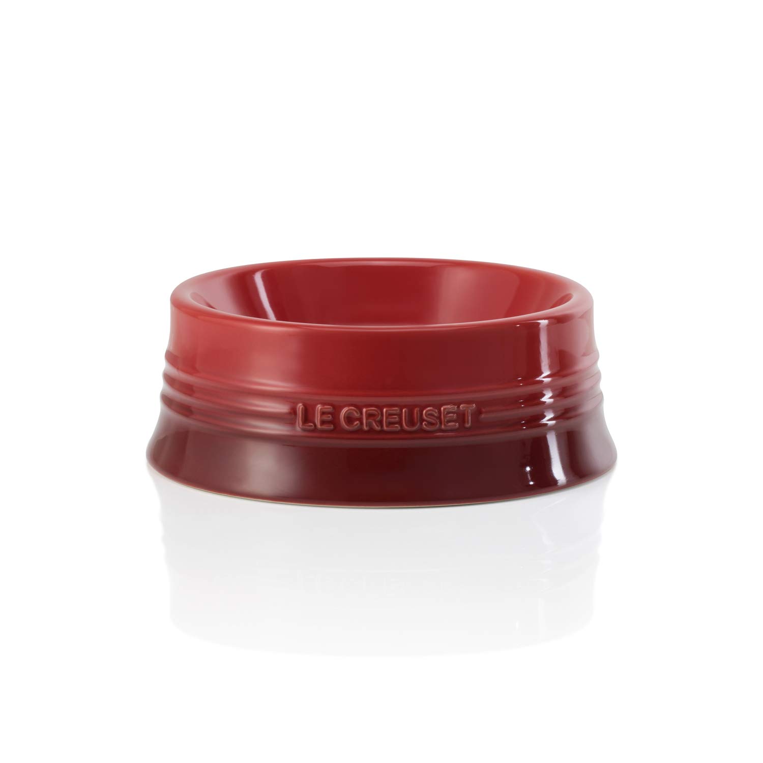Le Creuset Stoneware Pet Bowl, Large, Cerise, 61401030600099