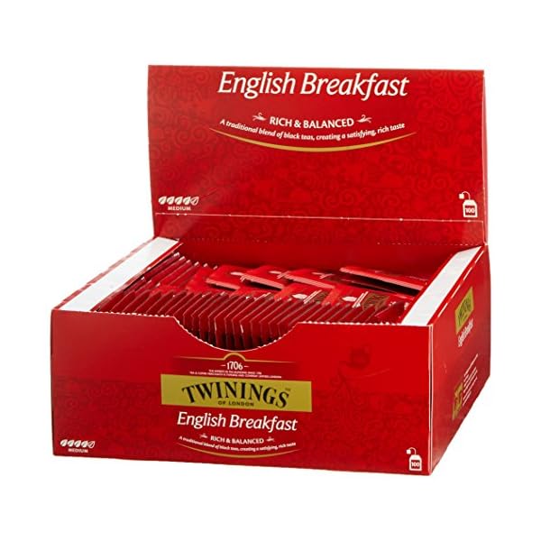 Twinings English Breakfast Tea - Schwarzer Tee - krÃ¤ftiger Schwarztee aus hochwertigen TeeblÃ¤ttern, gepflÃ¼ckt in Sri Lankas und Indiens besten TeegÃ¤rten, 100 Teebeutel (200g) – Bild 7
