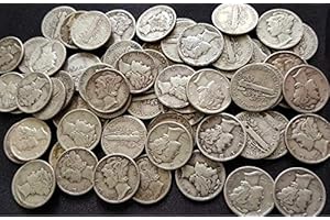 HOFSM.COM HALL OF FAME SPORTS MEMORABILIA 1916 to 1945 PDS Mercury Dimes - Set of 10 Coins - 90% Silver - Some with Mintmarks - Full Date and Rim - Full Liberty - US Mint Graded Fine or Better