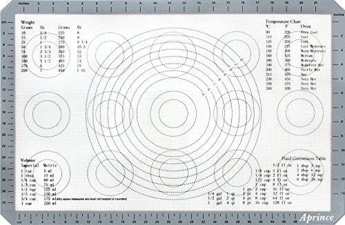 Aprince Silicone Baking Mat with Measurements - Extra Large 23.6" x 15.7" / Non-Stick Cookie Sheet / Non Stick Silicon Liner - Professional Grade (1) - Thumbnail 6
