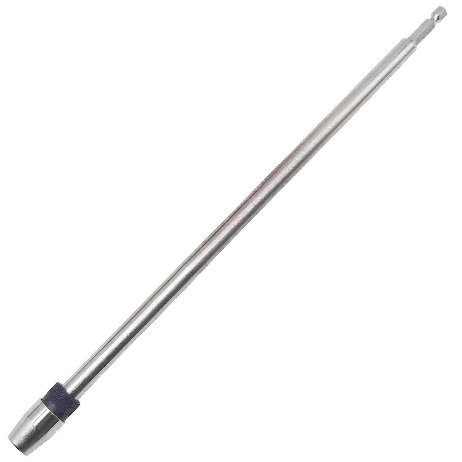 QISF 300mm Long Bit Holder, 1/4 Inch Hex Shank Quick Release Bar Socket Screwdriver Bit Extender Holder, Self-Locking Extension Drill Chuck Adapter Conversion Tool