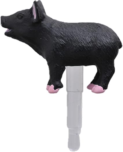 Amazon Plasticarts かわいいイヤホンジャック用アクセサリ ブタ ブラック Pja 004 ｐａ イヤホンジャックピアス
