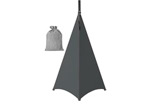 JCRBILW Tripod Stand Cover Speaker Stand Skirt Scrim Universal Dj Lighting 360 Degree Shield Replacement Flexible Spandex Fab