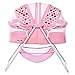 Dream On Me Karley Bassinet in Rose, Lightweight Portable Baby Bassinet, Quick Fold and Easy to Carry, Adjustable Double Canopy, Indoor and Outdoor Bassinet with Large Storage Basket.