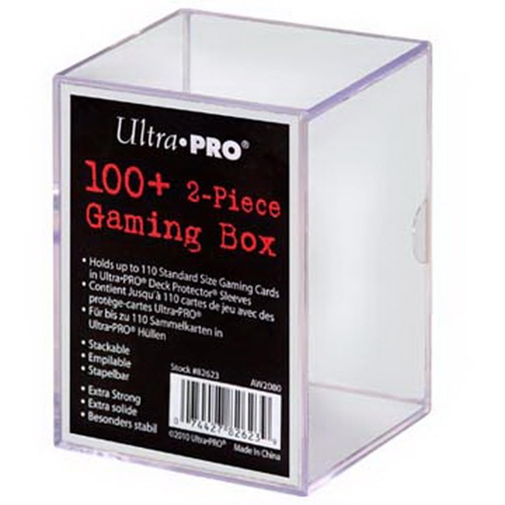 Ultra Pro 82623 100+ 2-Piece Storage Gaming Deck Box: Clear