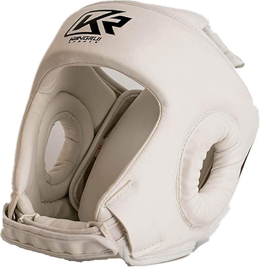 White Color Boxing MMA Kickboxing Head Gear Boxing Helmet Head Guard