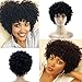 Natural Black Afro Wig Kinky Curly Short Hair Wigs For Black Women Cheap Wigs for African American Wigs with Free Wig Cap