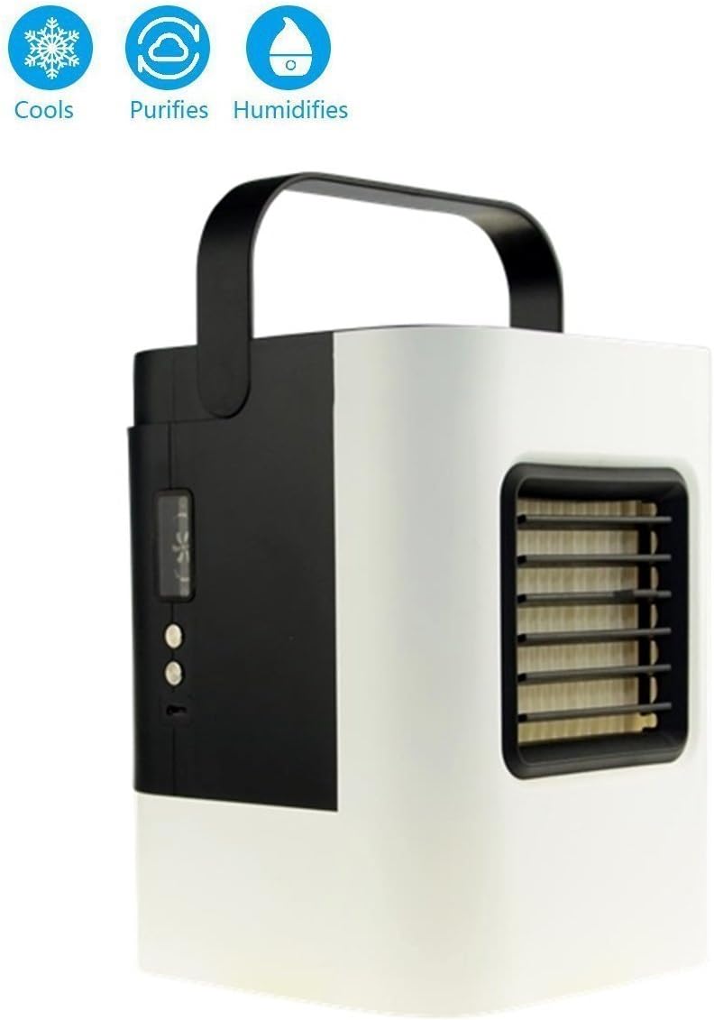 TINDERALA Mini Air Cooler Mobile Air Conditioner Air Cooler with Water Cooling Room Air Conditioning Fan USB Air Conditioner 4 in 1 Room Air Cooler Air Purifier