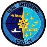 USS Intrepid (CVA-11) Patch &ndash; Hook and Loop, 4 inch