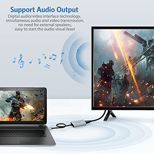 ABLEWE USB to Dual HDMI Adapter, 2022 Upgraded Aluminum USB 3.0/2.0 to