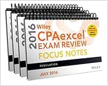 Wiley Cpaexcel Exam Review July 2016 Focus Notes Set