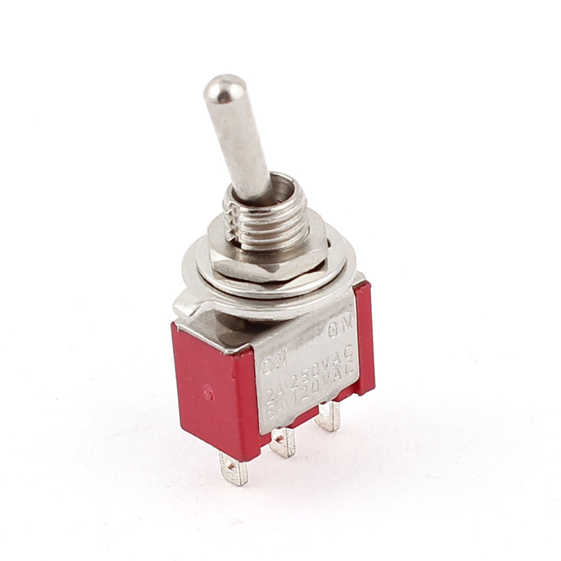 Sourcingmap AC 250V/2A 120V/5A ON/ON 2 Position SPDT Mini Micro Toggle Switch