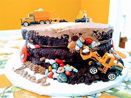 image for Winkon Kids Construction Toys - Kids Birthday Gifts, 6 Pcs Play Trucks