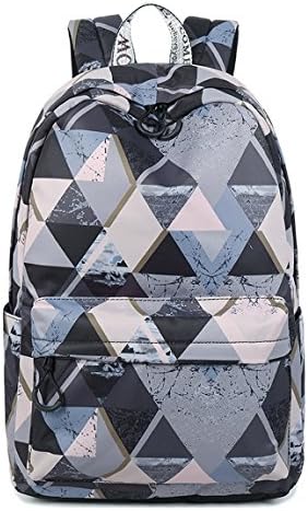 Teecho Waterproof Lightweight School Backpack for Girl Casual Laptop Backpack Grey